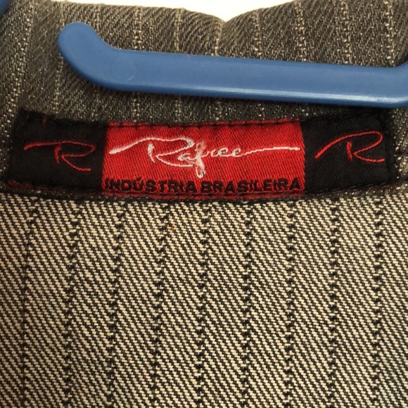 Black denim pinstriped jacket - Picture 2 of 4